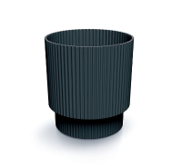 Prosperplast Milly Round Bloempot   Antraciet   Ø 15 cm   21,5 cm hoog