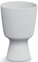 Prosperplast Milly Round Bloempot   Wit   Ø 15 cm   21,5 cm hoog