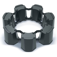 Prosperplast Waterform Regenton Voet   Basecan Modular Set   Antraciet
