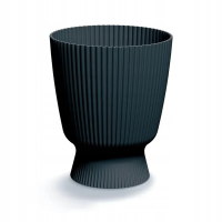 Prosperplast Milly Round Bloempot   Antraciet   Ø 22 cm   26 cm hoog