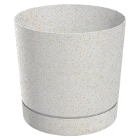 Prosperplast Tubo P Eco Wood Bloempot   Ø 12,8 cm   Eco Wit