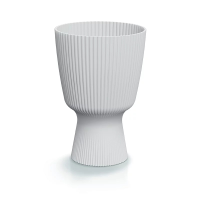 Prosperplast Milly Round Bloempot   Wit   Ø 19 cm   27,7 cm hoog