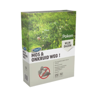 Pokon Mos en Onkruid Weg! 50M2 (3 in 1)   Duo verpakking tegen mos en onkruid