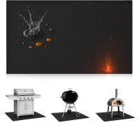 HEAT Outdoor Living BBQ Mat   Rechthoek   91 x 122 cm