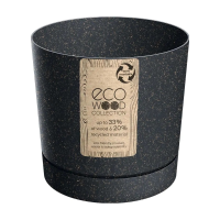 Prosperplast Tubo P Eco Wood Bloempot   Ø 19,9 cm   Eco Antraciet
