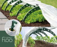 Prosperplast Floo Tunel Kweektunnel   240 x 57 x 30 cm   Bosgroen   Voor vroege oogst