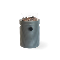 Happy Cocooning Lumi Groove Tafelbrander   Ø 21,5cm   Smokey Anthracite