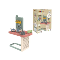 Smoby Life Werkbank voor Speelhuis   Vanaf 2 jaar   Inclusief 39 accessoires   Gerecycled kunststof
