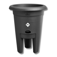 Elho kweekpot   Green Basics Aardbeien Pot 33   Zwart   Diameter 33cm x H: 42cm