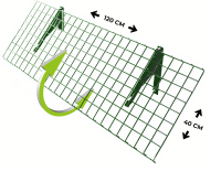 BioGreen opklaptafel groen   120 x 40 cm