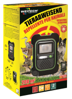 Weitech Garden Protector 4   Dierenverjager 200 m²   Ultrasoon & Flits   Tegen honden, katten, vossen, marters, konijnen, reigers enz   WK0054