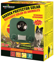 Weitech WK0053 Garden Protector 3 Dierenverjager   50 m²   Solar   Ultrasoon