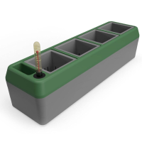 Bio Green Provence Kruidenbak   Binnen/Vensterbank   Geïntegreerd Bewateringssysteem   42x12 cm