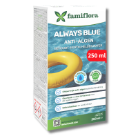 Famiflora Always Blue Anti alg & Groenverwijderaar   250 ml   Chloorvrije chloorbehandeling   Voor zwembad en spa