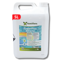 Famiflora PowerFloc Xtreme vloeibaar 5L   Krachtig vlokmiddel voor kristalhelder zwembadwater