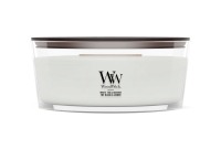 WoodWick geurkaars   Ellipse HearthWick Flame   White Tea & Jasmine