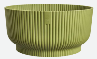 Elho Vibes Fold Bowl 25 cm   Varengroen   Natuurlijke Schaal met Decoratief Patroon