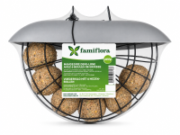 Famiflora Voedersilo met Mezenbollen   Buitenvogels   Inclusief 6 stuks   Makkelijk Vulbaar