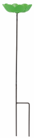 Bûten Home & Gift Feeder Stake Geluksklavertje Vogelvoederschaal   72 cm   Groen   Metaal