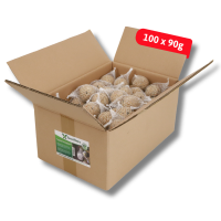 Famiflora mezenbollen 100x90g   BIO Afbreekbaar Net   Natuurvriendelijk Vogelvoer