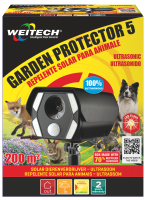 Weitech WK0057 Garden Protector Dierenverjager   200 m²   Ultrasoon   Batterijen