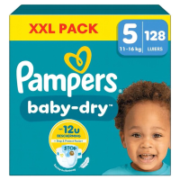 Pampers Baby Dry luiers   Maat 5 (11 16 kg)   128 stuks   Voordeelverpakking