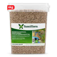 Famiflora Gepelde Zonnebloempitten   6kg Emmer   Premium Voer   Schoon voeren   Voeding voor tuinvogels   Wintervoer