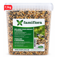 Famiflora Vogelmix 4 Seizoenen – 7,5 kg – Emmer – Compleet en voedzaam