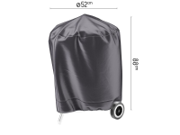 Platinum Aerocover BBQ hoes   Ademende hoes voor ronde BBQ van Ø47cm