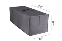 Platinum Aerocover kussentas   Ademende kussentas voor hoge rugkussens 200 x 75 x H60cm