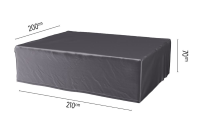Platinum Aerocover loungesethoes   Ademende hoes voor loungeset 210 x 200 x H70cm