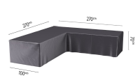 Platinum Aerocover loungesethoes hoekset   Ademende hoes voor loungeset met een 90° hoek (L vorm) 270 x 270 x 100 x H70cm