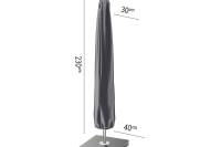 Platinum Aerocover parasolhoes   Ademende hoes voor parasols tot diameter 400cm of 300 x 300cm