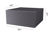 Platinum Aerocover tuinsethoes   Ademende hoes voor tuinset met rechthoekige tafels tot 160cm (inclusief stoelen)