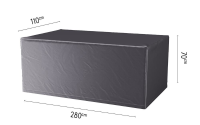 Platinum Aerocover tuintafelhoes   Ademende hoes voor tuintafels van 260 tot 280cm