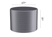 Platinum Aerocover vuurtafelhoes   Ademende hoes voor vuurtafels diameter 72 x H58cm