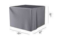 Platinum Aerocover vuurtafelhoes   Ademende hoes voor vuurtafels 82 x 82 x H50cm