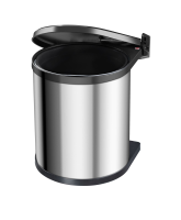 Hailo hailo compact box m   15l (4*) inox   Huisafval   28,5x28,5x35,5cm   roestvrij staal / kunststof   15 liter
