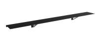 Vitavia aluminium legplank   zwart   121,5 x 15 cm