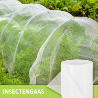 Extra stevig, fijnmazig insectengaas (130g/m2)   2,5m breed   transparant