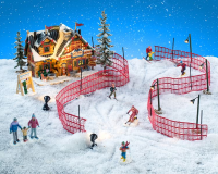 Lemax   'Apres Ski Lodge Set'   Verlichte attractie/landschap   Inclusief adapter