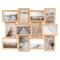 Atmosphera Collage Fotolijst voor 12 foto’s   58x45 cm   Hout   Sfeervolle Wanddecoratie