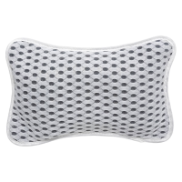 5Five Badkamer Badkussen met Zuignappen   26 x 17 x 7 cm   Wit