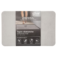 5Five Simply Smart Badmat   Diatomiet   60 x 39 cm   Grijs