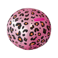 Swim Essentials opblaasbare strandbal met watersproeier Luipaardprint   roségoud   Diameter 57cm