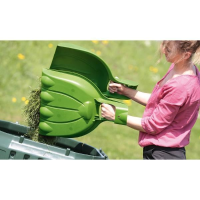 Prosperplast Bear Paw Bladscheppen / Bladgrijpers   Olijfgroen   Set van 2 stuks
