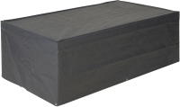 Nature hoes loungebank 2p H60x170x90c 100g/m² grafiet, met koord