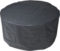 Nature Hoes tafel rond H90xdiameter 205cm 100g/m² grafiet, met koord