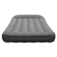 Bestway luchtbed 'Tritech Twin'   188x99x30 cm   met ingebouwde herlaadbare USB pomp   blauw/grijs   Binnen & buiten