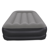 Bestway luchtbed 'Tritech Twin'   191x97x36 cm   met ingebouwde USB pomp   zwart/grijs   binnen & buiten